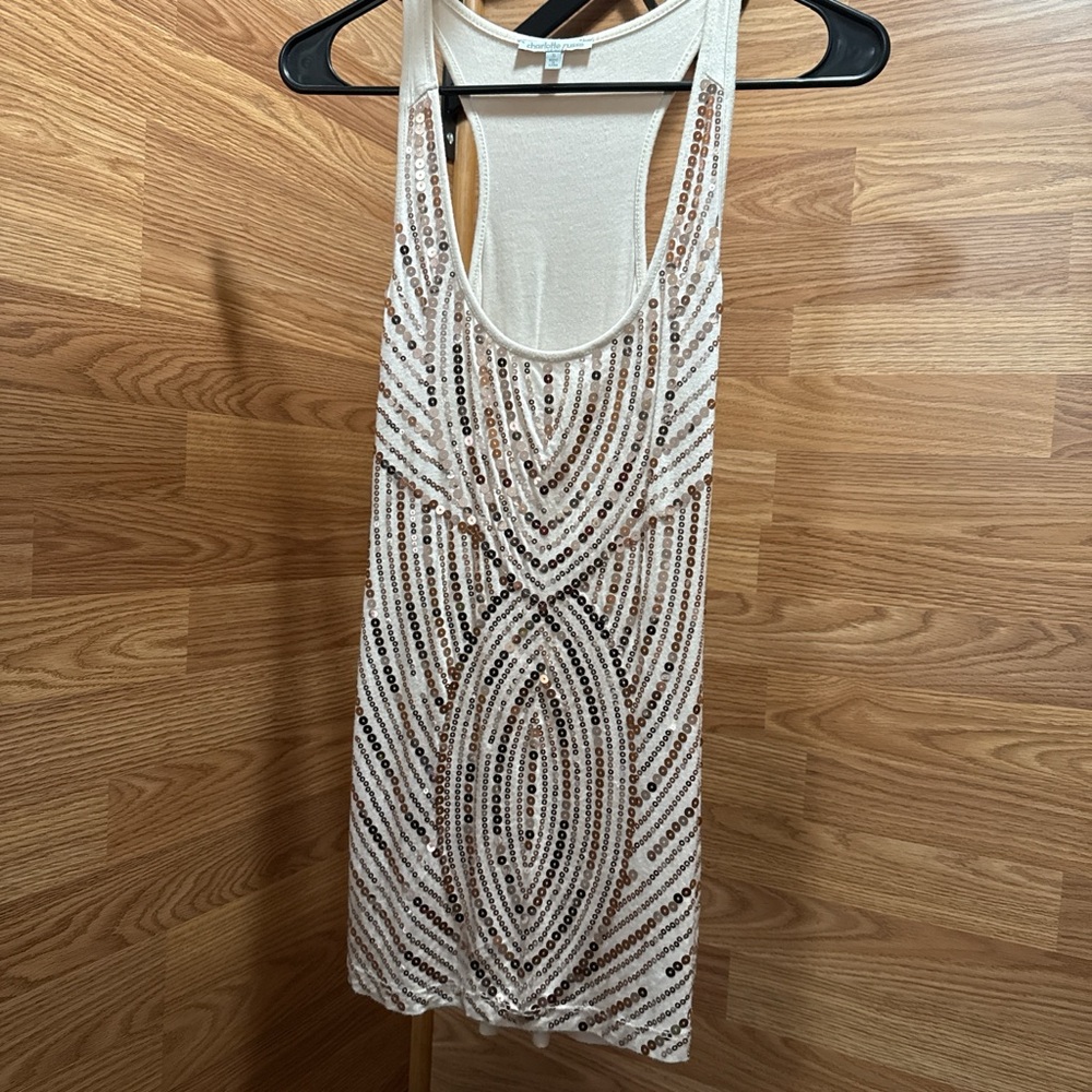 Sequin Embellished Tank Top